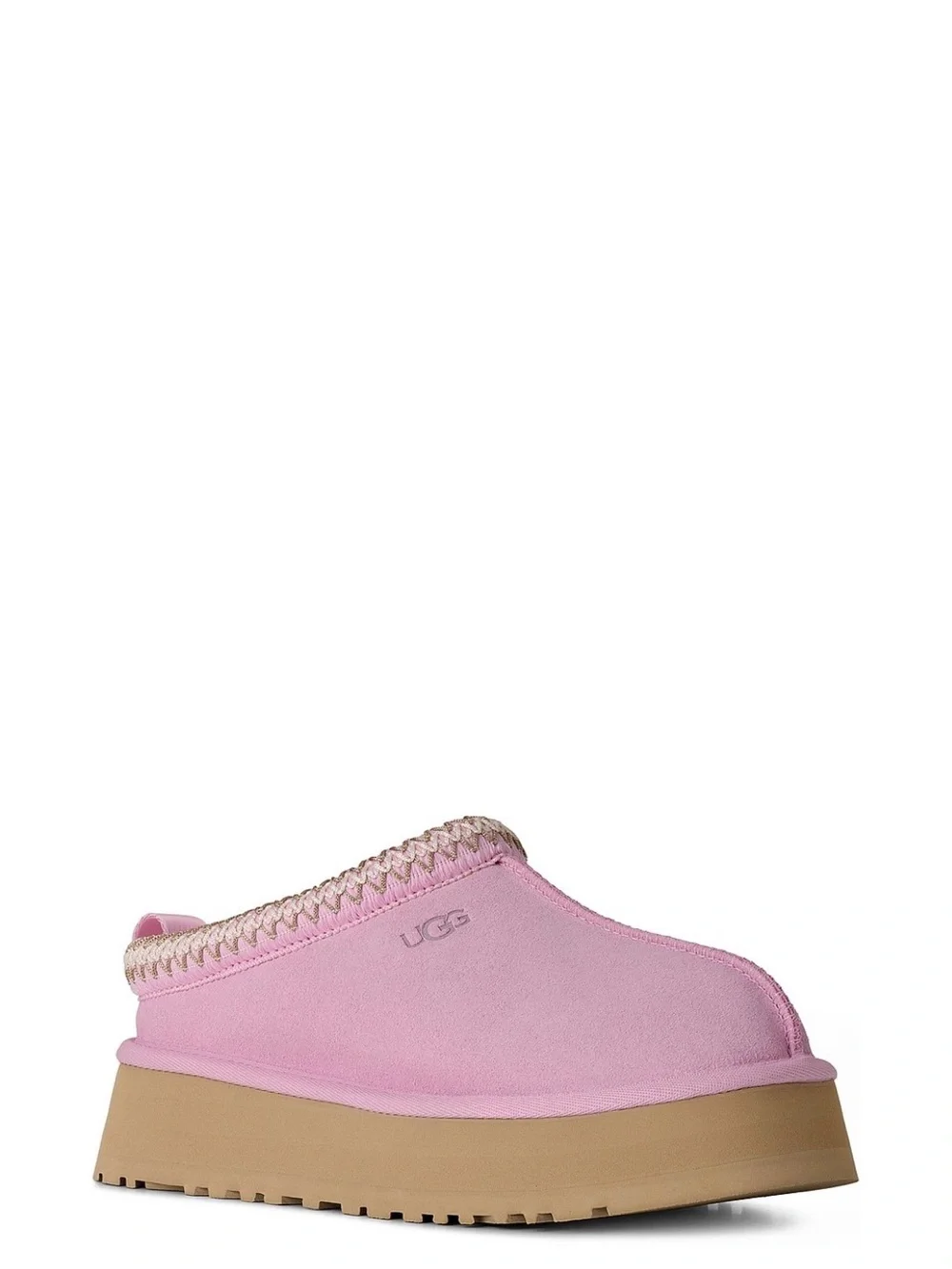 UGG Pink Suede Platform Slip-On